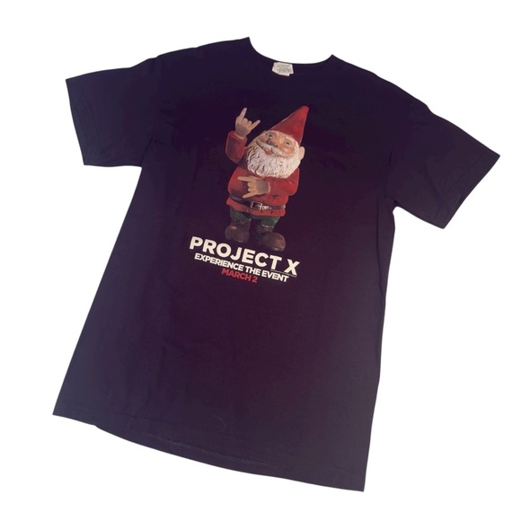 Delta Black Project X Movie Hands Gnome Cotton Movie Promo T-shirt Men’s Medium - Picture 2 of 9